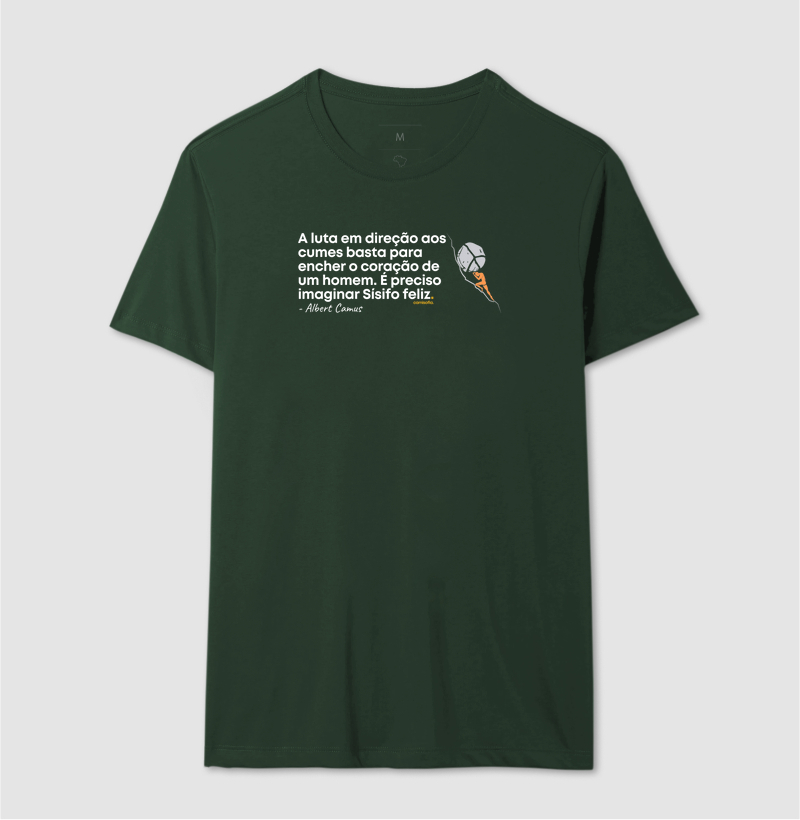 Camiseta Albert Camus - Sísifo Feliz na Luta